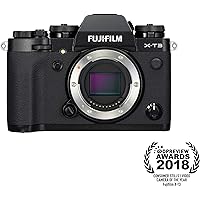 Fujifilm X-T3 26.1 MP Mirrorless Camera Body (APS-C X-Trans CMOS 4 Sensor, X-Processor 4, EVF, 3" Tilt Touchscreen, Fast & Accurate AF, Face/Eye AF, 4K/60P Video, Film Simulation Mode) - Black