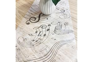 Santex 70090 White Table Runner Música