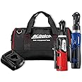 ACDelco ARW1209-K9 G12 Lithium-Ion 12V (10.8V) Electric 3/8" & 1/4" Cordless Ratchet Wrench Power Tool Combo Kit | Tool Set Includes x1 Battery Pack, Charger & Canvas Bag