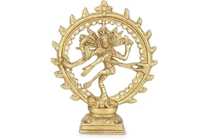 Zap Impex ® Natraj mosiężny figura 17 cm Natraj statuetka tańca Shiva hinduizm indyjskie bóstwo