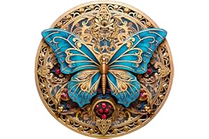 AAGOOD Puzzles en Bois, 313 pièces de Puzzle Bois en Forme pour Adultes et Enfants Animaux Papillon Puzzles en Bois Wooden Puzzle Butterfly Clock