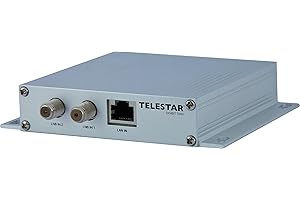 Telestar Transmisor de red IP Digibit Twin Satellite (HDTV, 2 entradas SAT, 1 salida LAN) plateado