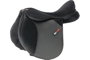 Shires Equestrian - 'hi-lite' Elite Gymkana Pony Saddle - Black - Size: 15m