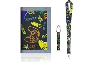 DOINEUFL Portmonetka dla dzieci, portfel dla dzieci, portfel dla chłopców, portfel dla dzieci, portmonetka dla dzieci, portfel dla chłopców i dziewczynek, Konsola do gier, geldbeutel kinder 4.72 x