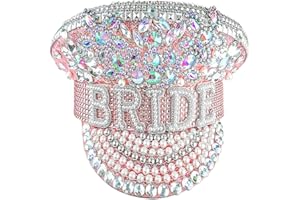 LATIT Bride Hat Hen Party, Bride Captain Hat, Hen Party Hat,Hen Do Hat,Bride to be Hat for Wedding Party,Bride Hen do Accessories, Bachelorette Party Gift-Pink