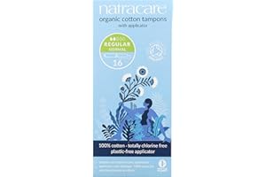 NATRACARE Organic Tampons Regular Applicator 16's - 16