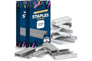 SOL 10,000pk Staples for Multipurpose Use, Staples 26/6 Standard Size, Durable Steel, Anti-Jam Design, Compatible with Standard Staplers, Ideal for Office, Home & School Use, Perfect for Binding Paper