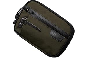 ALPAKA Admin Pouch Pro EDC Pouch Organizer - Small EDC Tool Pocket for Men with YKK Zipper, Weatherproof Tool Sheath for Gears, Electronics, Cables, Travel Accessories, Green-300D
