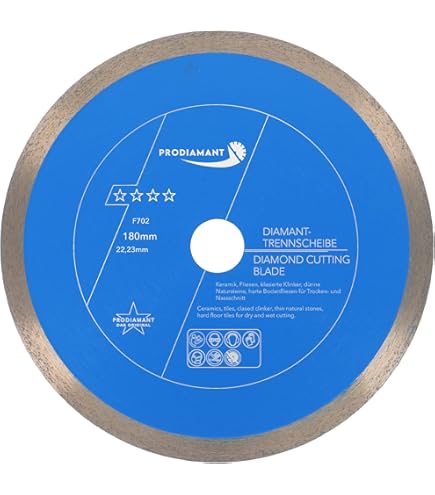 FOCSTOL Diamanttegels, 230 mm, doorslijpschijf voor porselein, keramiek, marmer, graniet, kwarts, paviljoen, 25,4 mm x 22,23 mm