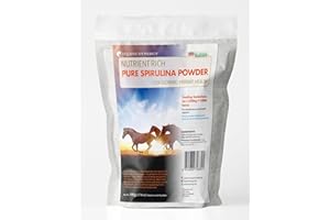 Equine Synergy High Potency Spirulina 500g For Horses and Ponies -100% Pure and Rich in Vitamins, Minerals and Micro-Nutrients to Maintain Optimal Health