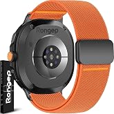 Rongep [Stretch Loop] Samsung ile Uyumlu Galaxy Watch 8 44mm/40mm/Classic 46mm i&ccedil;in Kordon Manyetik Tokalı Galaxy Watch 8 Kor