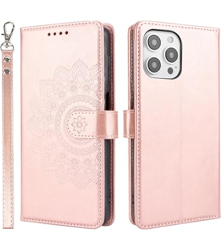 TUCCH Cover per iPhone 14 Pro 5G, Custodia [RFID Blocking] Portafoglio Pelle Sintetica TPU Antiurto, Supporto Slot per Schede Protezione Completa per iPhone 14 Pro (6,1 pollici, 2022) - Argento Viola