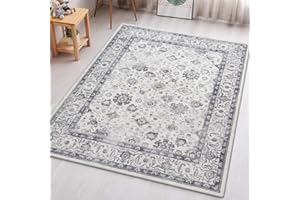 Aspire Homeware Rugs for Bedroom Living Room - Traditional Area Rugs 60x110 cm Serene Cashmere Style Soft Short Pile Vintage Rug - Carpet for Dining Room Easy To Clean