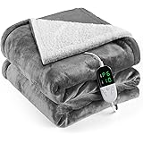 OneAmg Electric Blanket Heated Throw Blanket With Auto-off Function 6 Heating Settings 38℃-50℃ 4 Timer Settings 2H-10H Double