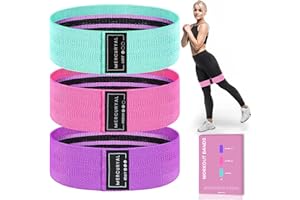 MERCURYAL Pack de 3 Bandas Elasticas Musculacion - Bandas Elasticas Gluteos - Bandas elasticas Fitness Antideslizantes - Bandas Gluteo - Cintas Elasticas Musculacion