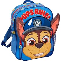 Sacca Zainetto Per Bambini Paw Patrol Con Coulisse - Chase E Marshall, 40x32 Cm, Per Asilo, Nuoto E Palestra