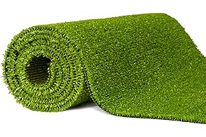 Mazovia Kunstrasen Rasenteppich für Garten Balkone Terrassen Wintergärten Biergärten - Höhe: 6 mm Meterware Wasserdurchlässig - Grün 150 x 350 cm