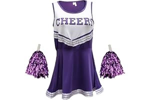 Uniforme de pom-pom girl - Costume High School Musical - Avec pompons