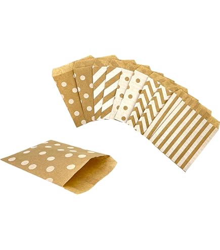 Kleine pergamijn zakjes, 25 stuks: transparant papieren zakje voor bloemenzaad, snoepjes, sieraden, kruiden, cadeautjes, platte verpakking papier, traktatie tasje, 9,5 x 13 cm