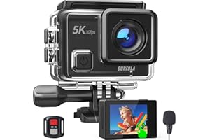 Surfola Cámara Deportiva 4K 30FPS - 20MP WiFi Camara Acuatica Sumergible 40M SF430