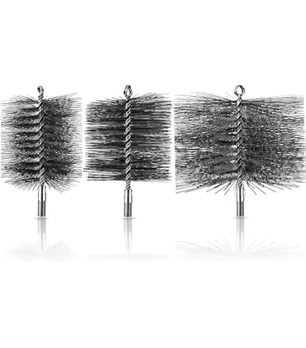 Scovolo Tondo Per Pulizia Camini - Diametro 200 Mm, Con Attacco Per Fune - Foto 6