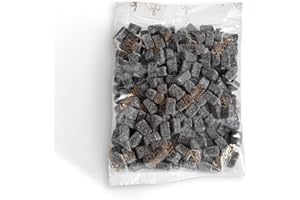 PASTIGLIE LEONE Leone dal 1857 - Sacchetto Ricarica Porta Caramelle - Caramelle Gommose Sukaj - Caramelle Leone di Liquirizia aromatizzate all'Arancia - Sacchetto da 500g