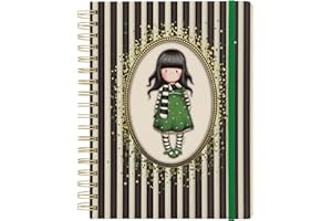 Gorjuss Classic Stripe Collection Tagebuch, Spiralbindung, groß