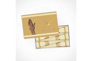NEW FASHION HOUSE DULHAN BRIDE MEHINDI 6pk Individual Cones 100% Organic Henna Mehindi Cones Ready To Use. No Chemicals, No Dyes Guaranteed Colour