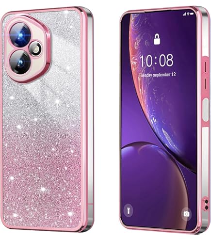 LEMAXELERS Glitter Mobile Phone Case For Honor 400 Pro 5G Case With Makeup Mirror Stand Silicone - View #8