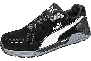 Puma Safety Airtwist Men’s Low Work Shoes, Safety Shoe, S3 ESD HRO SRC, Fibreglass Cap, Penetration Protection, Non-Slip, Heat-Resistant, Metal-Free