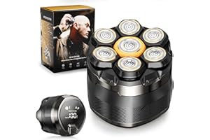 Dyoonoer Head Shavers for Men, Waterproof Cordless Head Shavers for Bald Men, Rechargeable 7D Flexible Electric Head Shaver