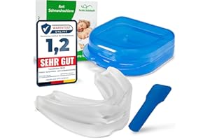 ‎PERFEKT-SCHLAFEN24 Perfekt-Schlafen24® 2-in-1 Schnarchschiene Gerät – Zahnschiene Knirschen Schnarchstopper|Anti Schnarch Schiene Knirscherschiene für Nacht|Schnarchen Stopper Zahnschutz|Aufbissschiene Gegen Schnarchen