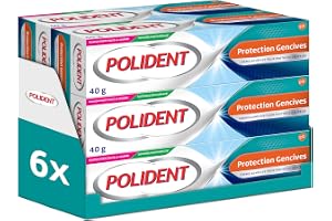 Polident Fixerande tandköttsskydd, för partiella eller fullständiga tandproteser, utan smak, 6 x 40 g