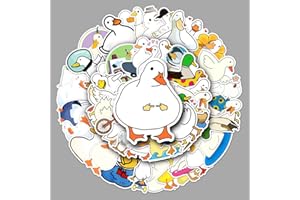 AUCEKO 50 Stück Ente Aufkleber Pack Duck Sticker Set wasserdichte Vinyl Sticker für Laptop Kinder Autos Motorrad Fahrrad Skateboard Gepäck Koffer Computer Aufkleber Graffiti Decal