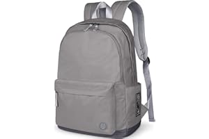 HAMUNI School Backpack Girls Boys College Rucksack Unisex Classic Lightweight Casual Daypack College Travel Business Work Bag for Men Women fits 15.6 Inch Laptop