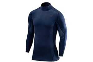 TCA SuperThermal Maglia Termica Collo Alto per Uomo e Bambino a Compressione con Maniche Lunghe