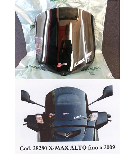 ISOTTA Petit Pare-Brise Sportif Yamaha XMAX 125/300 Tech Max - Noir Mat