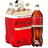 Coca-Cola Zero Caffeine Free Cola Soda Pack 4 x 2 L | Sugar Free Cola Drink - Caffeine Free - Low Calorie - Great for Home, P