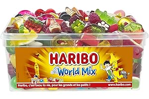 HARIBO Worldmix Assortiment de Bonbons Boîte de 900 g 1 Unité