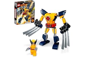 LEGO Marvel Wolverine Mech Armor 76202 Building Kit; Collectible Mech and Minifigure for Wolverine Fans Aged 7+ (141 Pieces)