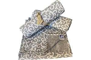 L'Emporio Casa Telo Arredo Copridivano Ricciolo Tela Robusta Grossa in Cotone di Panama Misure Maxi 160X280-260x280-360x280 Lenzuolo Copritutto Made Italy (260x280, Grigio)