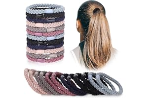 FCSNJH Pack de 12 gomas para el pelo Kknekki, gomas para el pelo para mujer, gomas para el pelo Bellody, gomas para el pelo para niñas, gomas para el pelo Kknekki originales, Kknekki