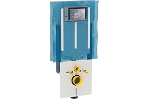 Geberit 110.791.00.1 Modulo per WC sospeso con Cassetta di risciacquo da Incasso Sigma 8 cm per aspiratore dei Cattivi odori collegato a Ventilazione Esterna