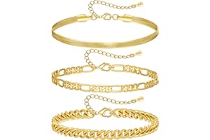 MUCCA 2/3Pcs Mens Bracelets Adjustable Sterling Silver Bracelet S925 Bracelet for Men Stackable Cuban Link Figaro Rope Paperclip Silver Bracelet Set Birthday Gifts for Men