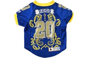 Snoop Doggie Doggs Deluxe Haustier-Trikot, halbe Zeit, Größe L