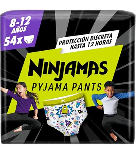 Dodot Ninjamas Diaper-Panty, Size 4-7 Years (17-30 kg), 60 Nappies