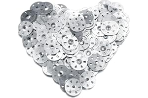LJAPPLIED 400 Pcs Easy Fix Washers, 35mm Diameter Galvanised Steel Fixing Washers for Insulation Thermoboard Backer Boards (400)