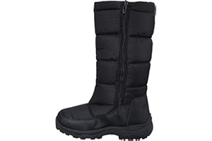 Mountain Warehouse Icey Womens Long Snow Boots - Water Resistant, Snowproof & Warm Shoes with Sherpa Fleece Insulation - For Winter, Walking & Outdoors