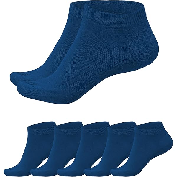 Jeasona Lot 8 Paires Chaussettes Bambou Homme - Sans Caoutchouc Pour