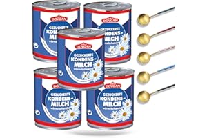 MEINBAZAR Gezuckerte Kondensmilcherzeugnis - 8 prozent Fett (397 g) + 1 Löffel (5x397 g)